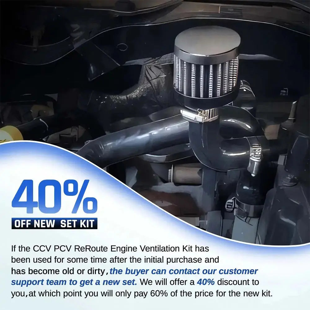 CCV PCV Reroute Engine Ventilation Kit for 2007.5-2024 Dodge Ram 6.7L Diesel DieselPerf