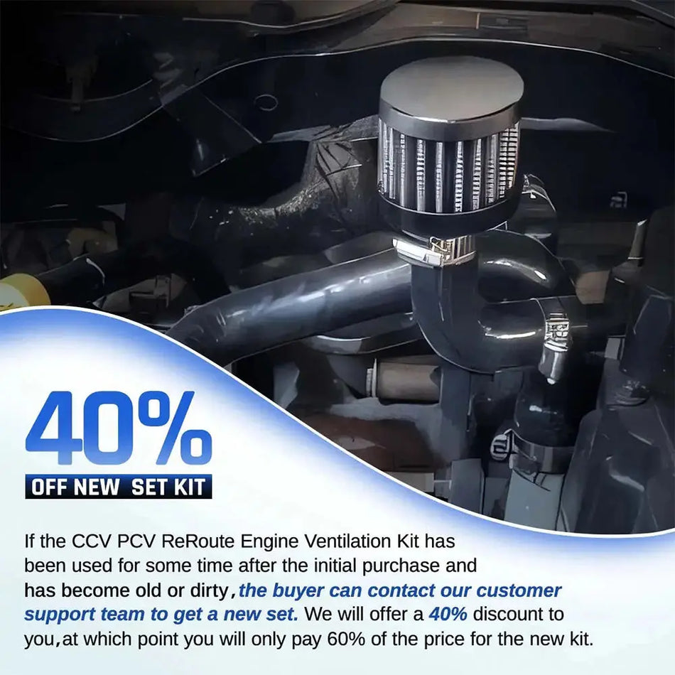 CCV PCV Reroute Engine Ventilation Kit for 2007.5-2024 Dodge Ram 6.7L Diesel DieselPerf