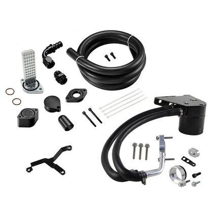 2011+ Ford 6.7L Powerstroke CCV Reroute/Delete w/Catch Can Internal&External  Kit