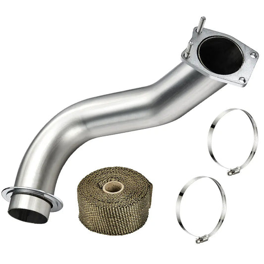 3.5'' Downpipe Exhaust For 2017-2024 L5P 6.6L Duramax Diesel Black