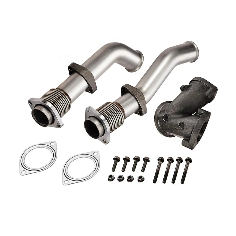 Bellowed Up-Pipe Kit & EBPV & Turbo For 1999.5-2003 7.3 Powerstroke Diesel