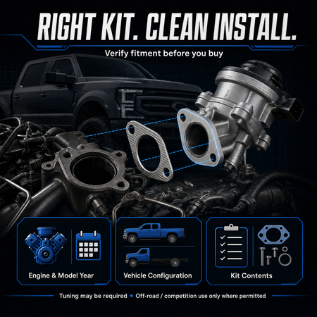 2003-2007 6.0L Powerstroke EGR& Cooler Delete Kit with Up-Pipe DieselPerf