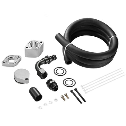 2011+ Ford 6.7L Powerstroke CCV Reroute/Delete w/Catch Can Internal&External  Kit