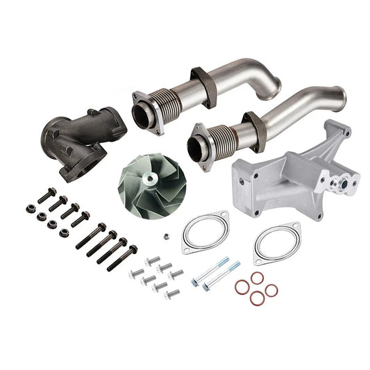 Bellowed Up-Pipe Kit & EBPV & Turbo For 1999.5-2003 7.3 Powerstroke Diesel