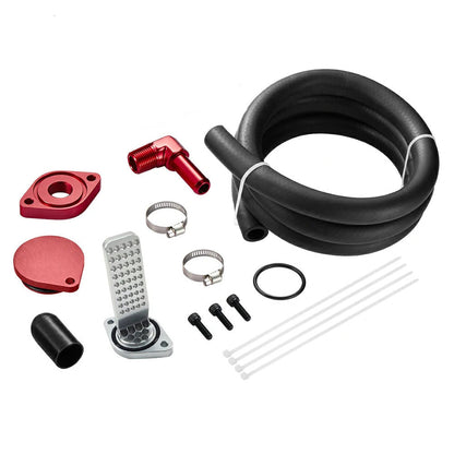 CCV Reroute/Delete Kit 2011-2025 Ford 6.7 Powerstroke F250 F350 F450 w/Catch Can