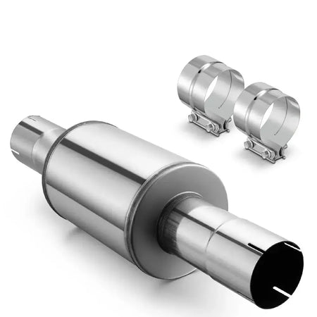 4''/5'' Stainless Steel Diesel Muffler For Dodge Ram Diesel Duramax Powerstroke DieselPerf