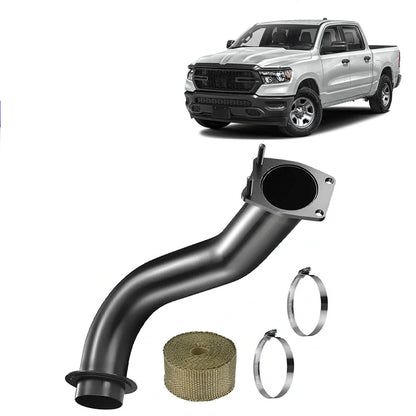 3.5'' Downpipe Exhaust For 2017-2024 L5P 6.6L Duramax Diesel Black