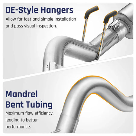 4"/5" DPF Delete Race Pipe For 2011-2024 Ford 6.7L Powerstroke F-250 F-350 F-450 DieselPerf