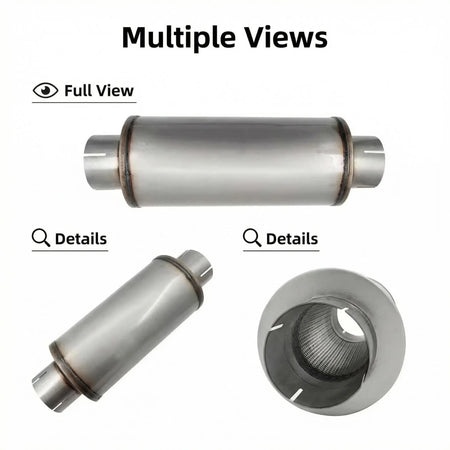 4" & 5" Stainless Steel Diesel Muffler for Ram Cummins, Duramax & Powerstroke DieselPerf
