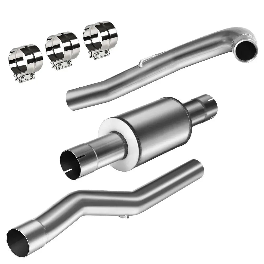 4"/5" Cat&Downpipe-Back 2011-2015 LML 6.6L Duramax DPF Delete Race Pipe DieselPerf