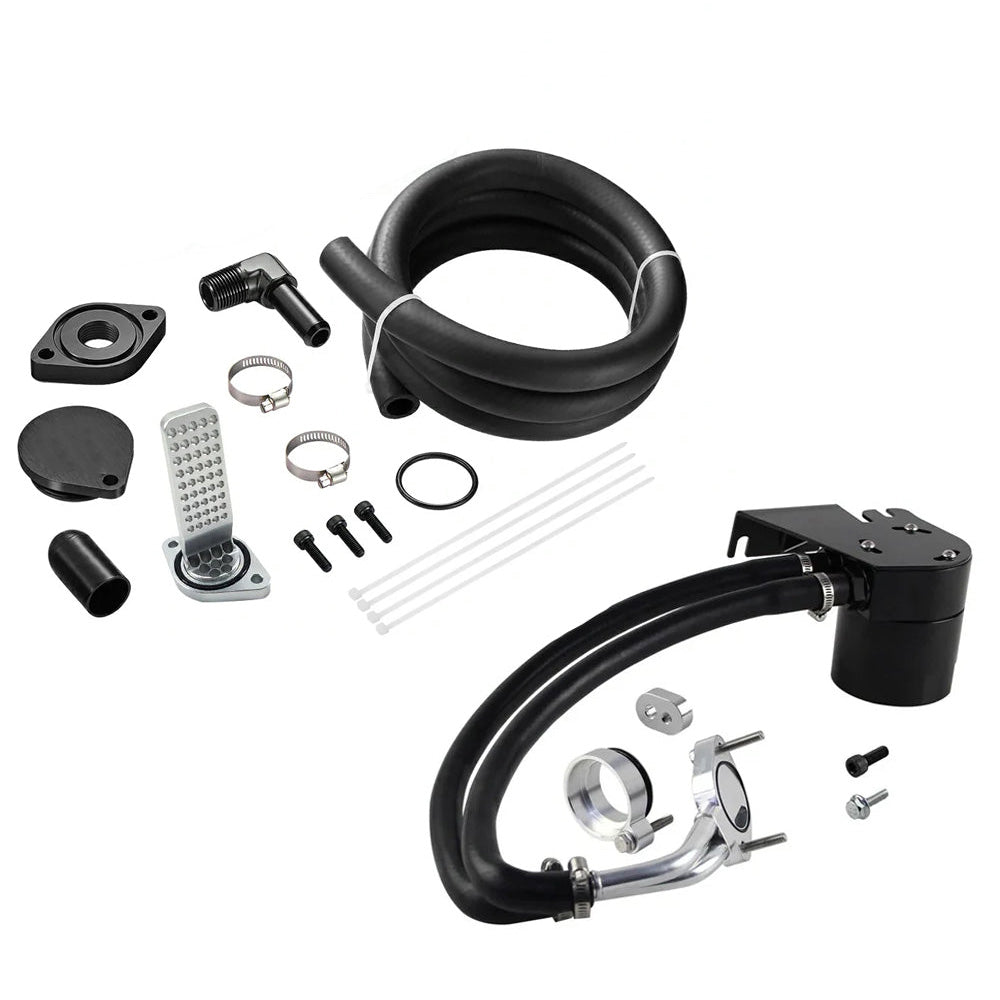 CCV Reroute/Delete Kit 2011-2025 Ford 6.7 Powerstroke F250 F350 F450 w/Catch Can