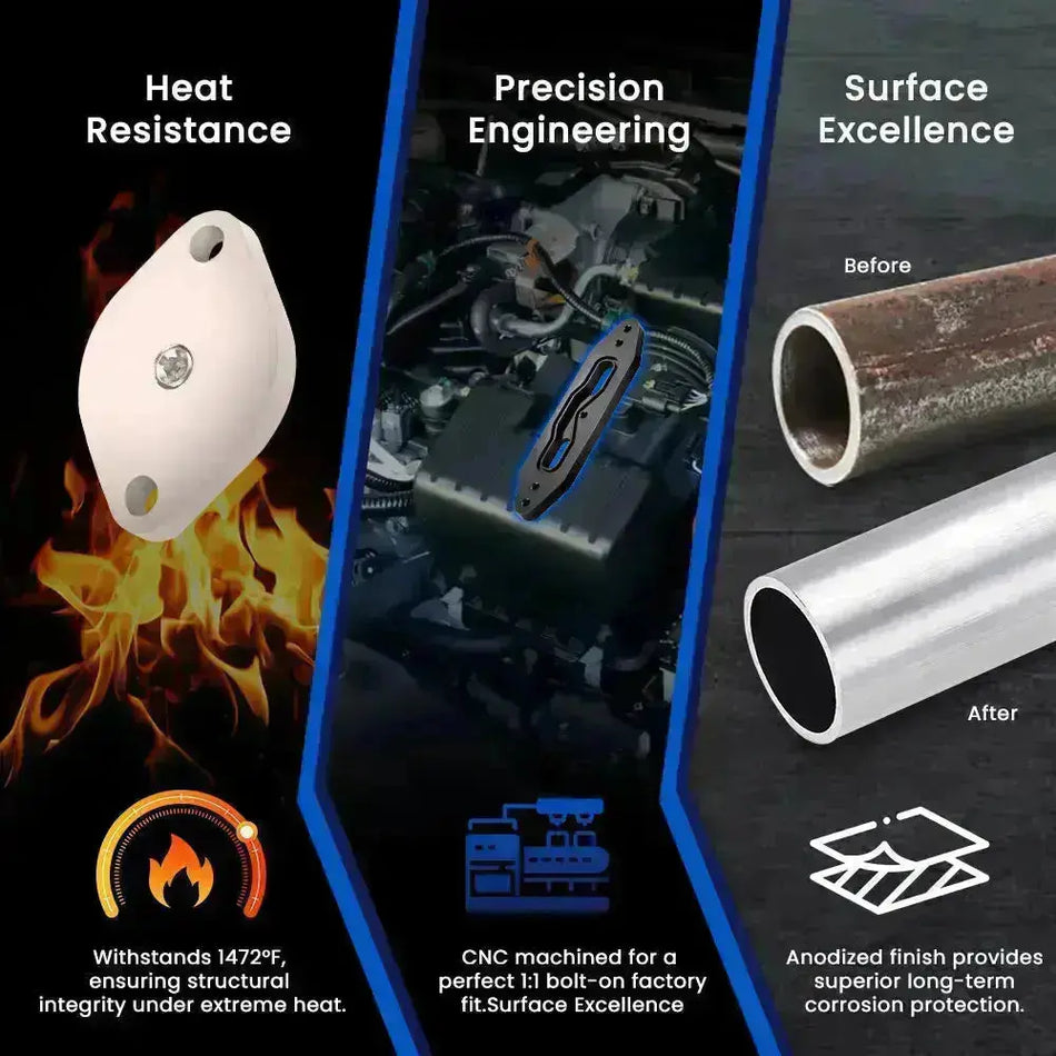 2003-2007 6.0L Powerstroke EGR& Cooler Delete Kit with Up-Pipe DieselPerf