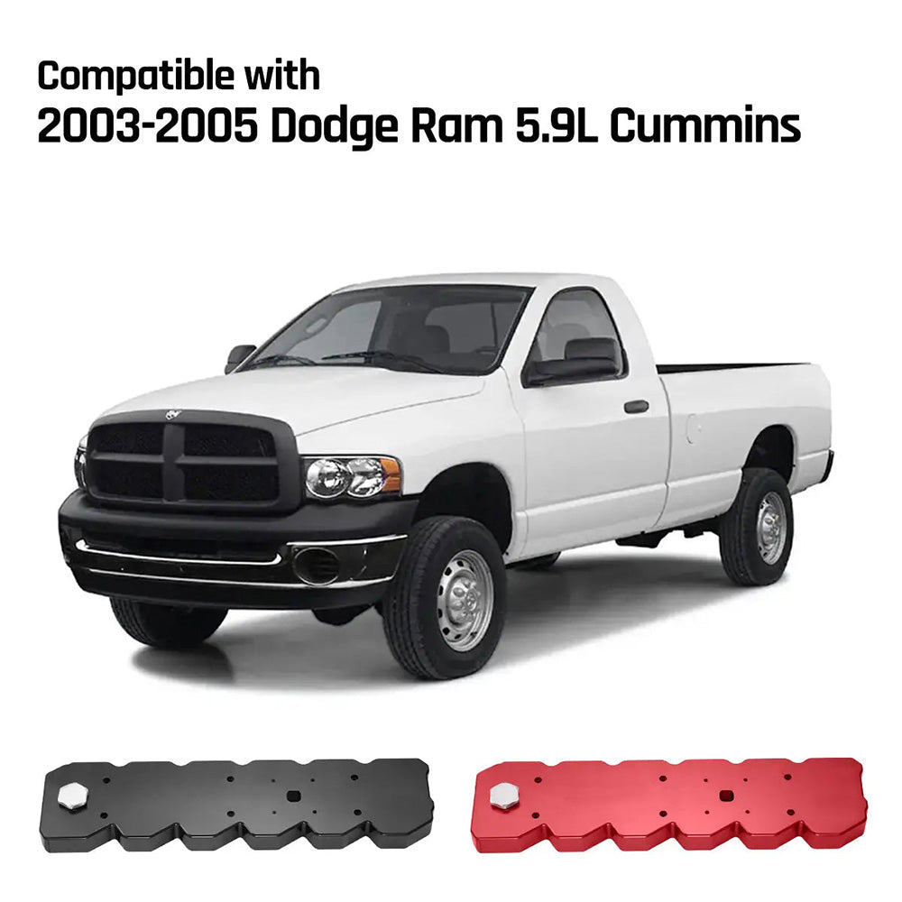 Billet Aluminum Valve Cover for 2003-2005 Dodge Ram 5.9L Diesel