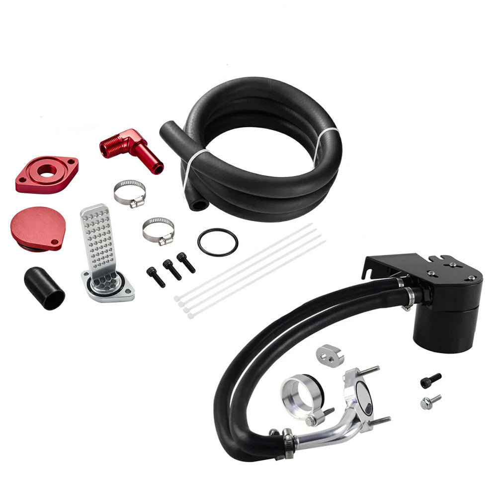 CCV Reroute/Delete Kit 2011-2025 Ford 6.7 Powerstroke F250 F350 F450 w/Catch Can