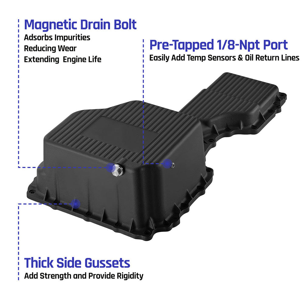 Oil Pan for 2017-2019 Chevrolet/GMC 2500HD 3500HD 6.6L Duramax