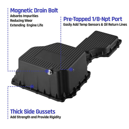 Oil Pan for 2017-2019 Chevrolet/GMC 2500HD 3500HD 6.6L Duramax