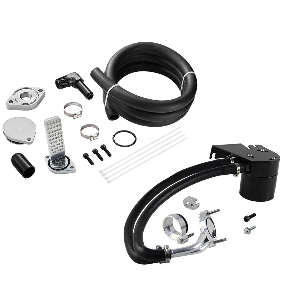 CCV Reroute/Delete Kit 2011-2025 Ford 6.7 Powerstroke F250 F350 F450 w/Catch Can
