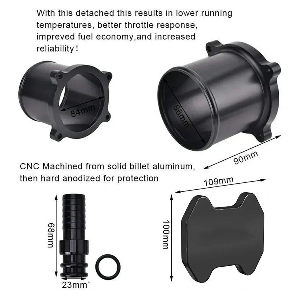 for 13-18 Dodge Ram 6.7L Diesel EGR Plate Cooler & Throttle Valve Delete Kit