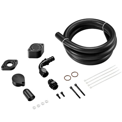 2011+ Ford 6.7L Powerstroke CCV Reroute/Delete w/Catch Can Internal&External  Kit