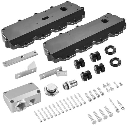 Billet Aluminum Valve Cover for 2004.5–2007 Ford 6.0L Powerstroke