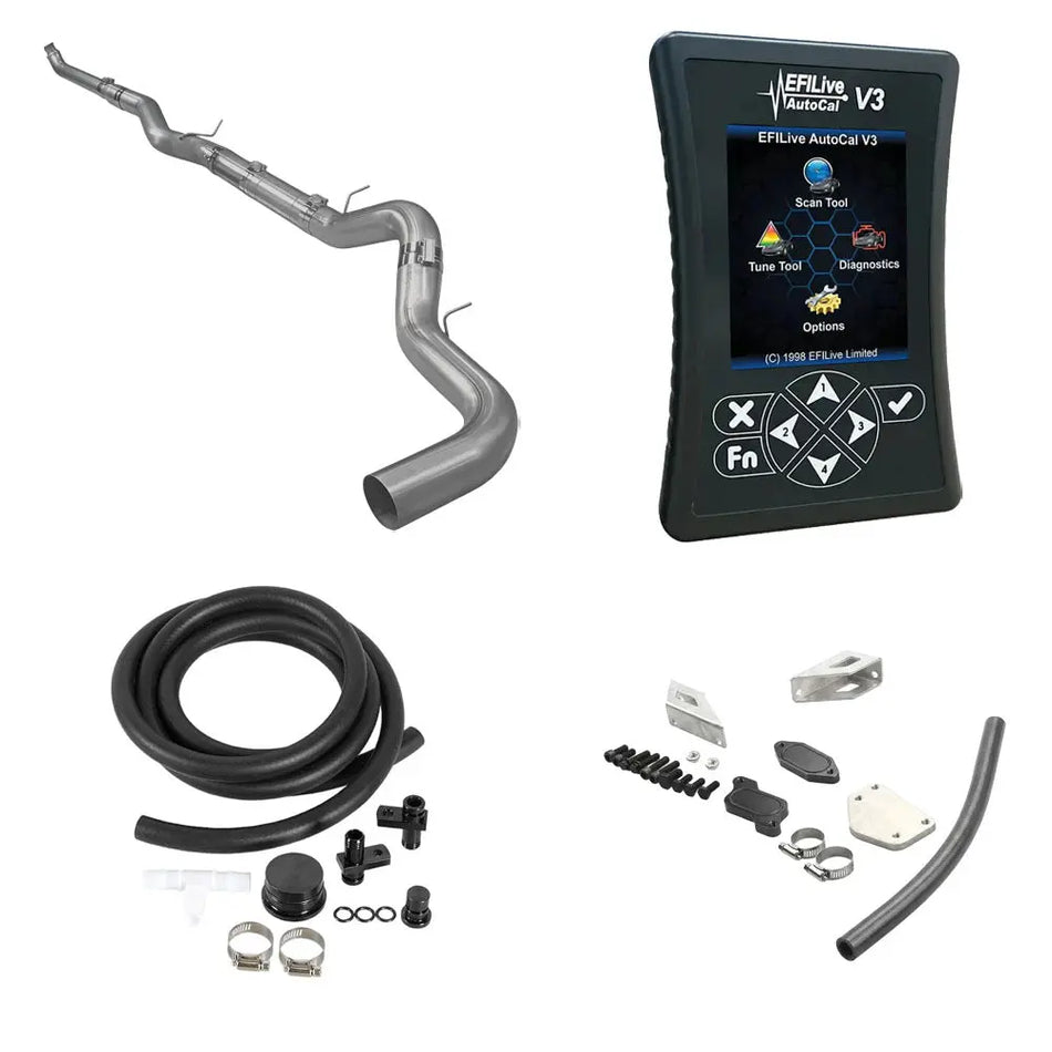 2004-2005 Duramax LLY 6.6L All-in-One Delete Kit: EGR, CCV & Tuner DieselPerf
