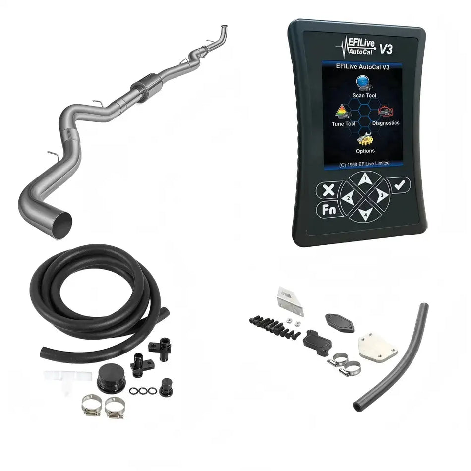 2004.5-2005 Duramax LLY 6.6L All-in-One Delete Kit: EGR, CCV & Tuner DieselPerf
