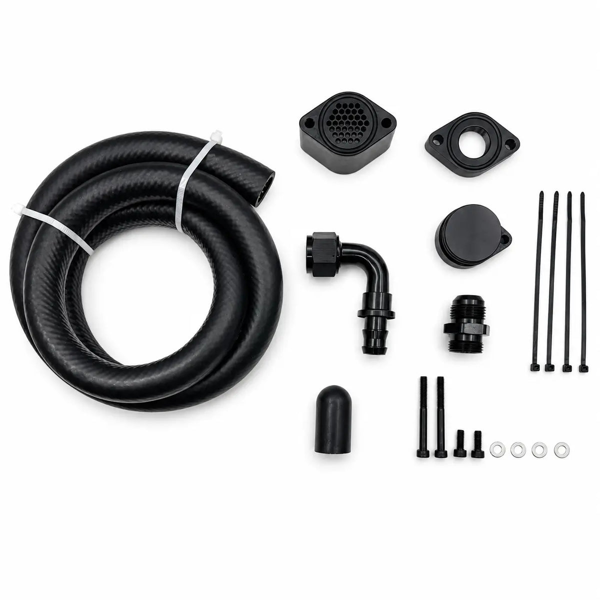 2011-2025 6.7L Powerstroke CCV Reroute/Delete Upgrade Kit W/Catch Can DieselPerf