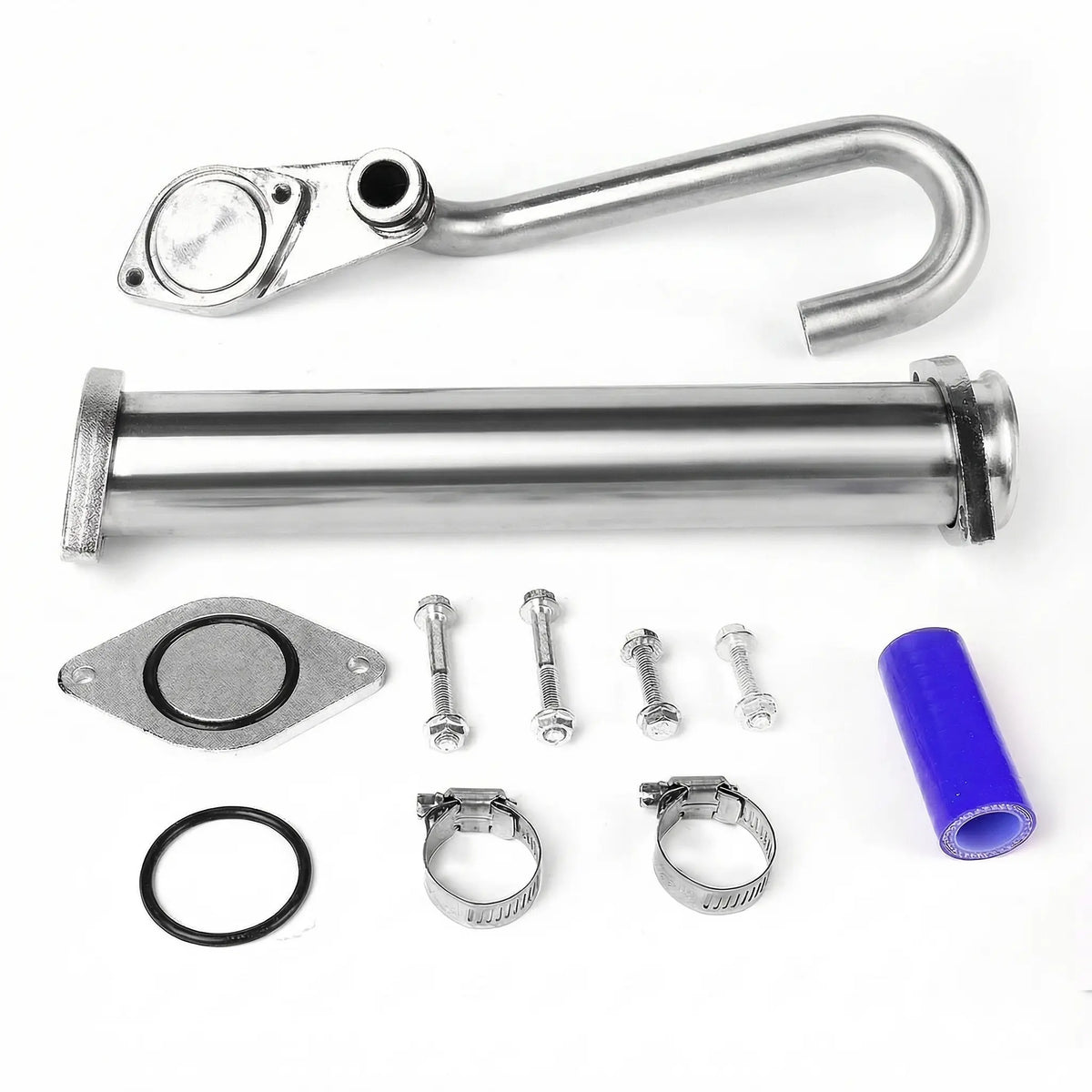 2003-07 Ford 6.0L Powerstroke EGR Delete Kit: Cooler, Valve, Up-Pipes & Block Off Plates for F250-F550/E350 DieselPerf