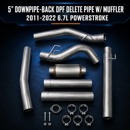 2011-2025 6.7L Powerstroke 4" & 5" DPF Delete Pipe DieselPerf
