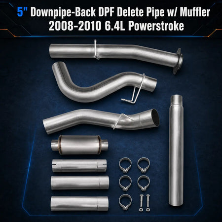 2008-2010 6.4L Powerstroke 4" & 5" DPF Delete Pipe DieselPerf