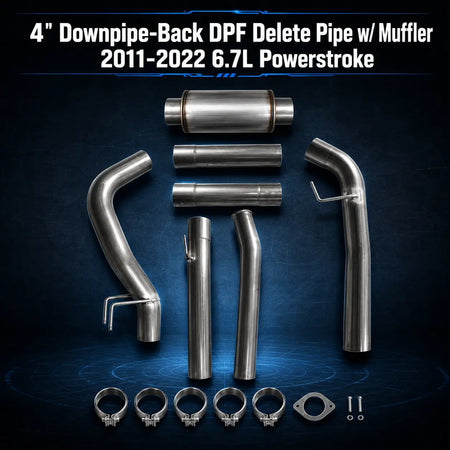 2011-2025 6.7L Powerstroke 4" & 5" DPF Delete Pipe DieselPerf
