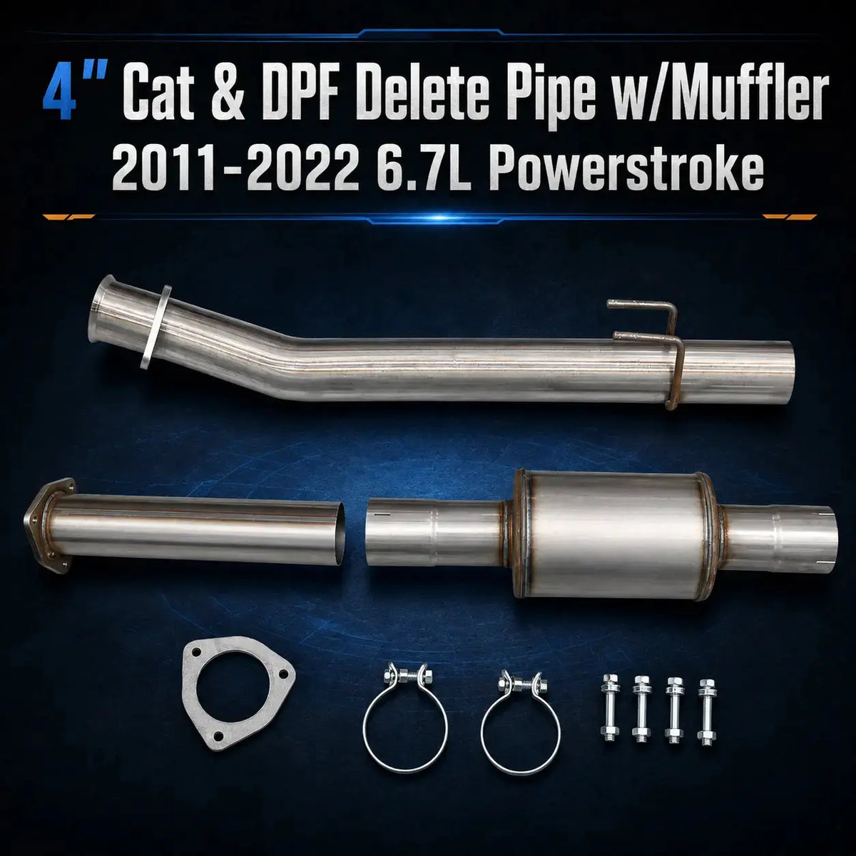 2011-2025 6.7L Powerstroke 4" & 5" DPF Delete Pipe DieselPerf