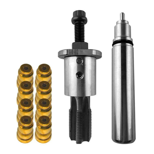 SPELAB 1994-2003 7.3L Ford Fuel Injector Sleeve Cup Removal Installer Remove Tool Kit F4TZ9F538A