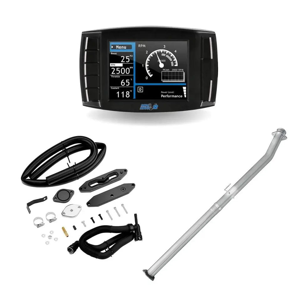 2015-2016 Ford F250 F350 6.7L Delete Kit - 4"/5" DPF EGR DEF & Tuner All-in-One DieselPerf