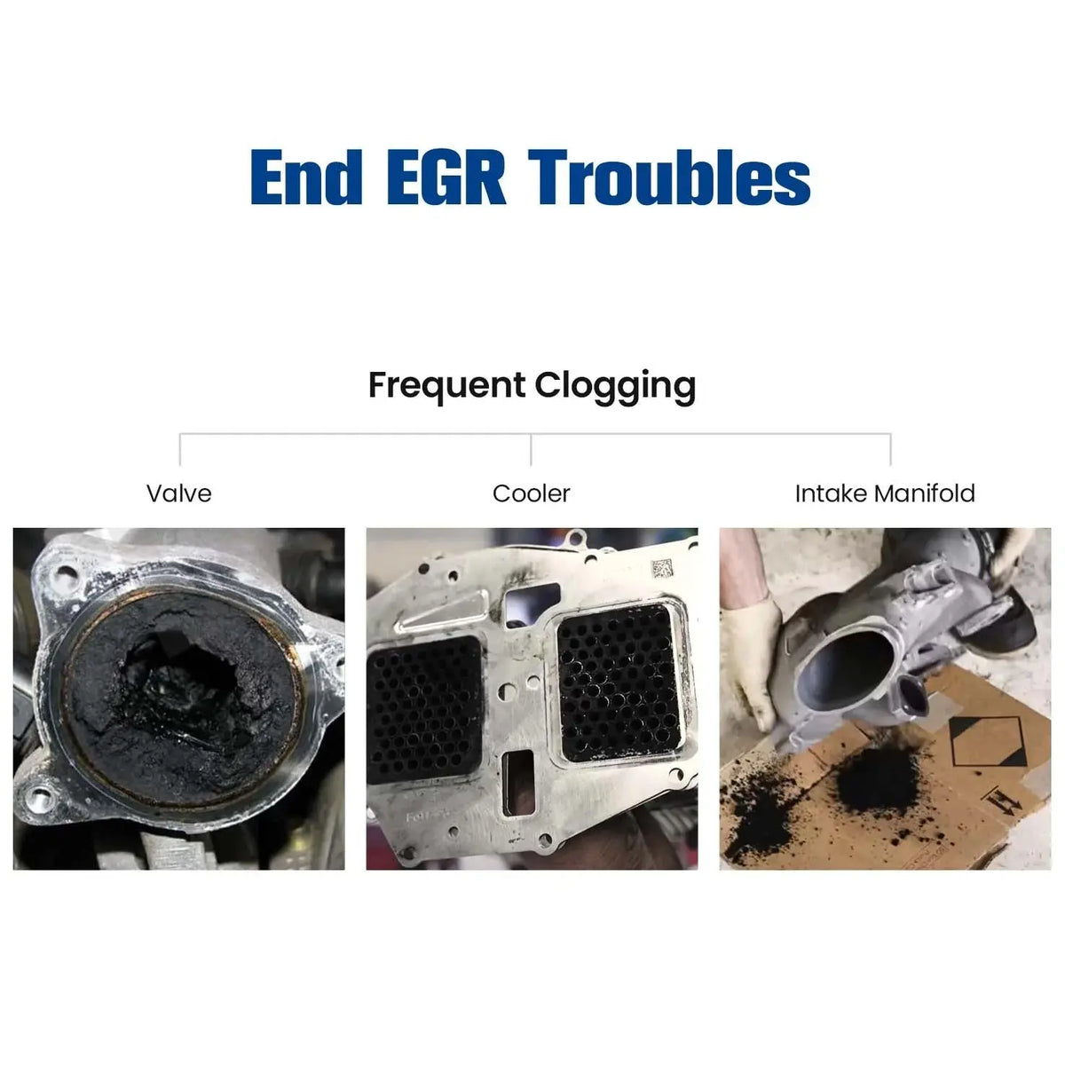 2003-2007 6.0L Powerstroke EGR Valve & Cooler Delete Kit with Up-Pipe for Ford F250 F350 F450 F550 E350 Diesel w/Block Off Plate DieselPerf