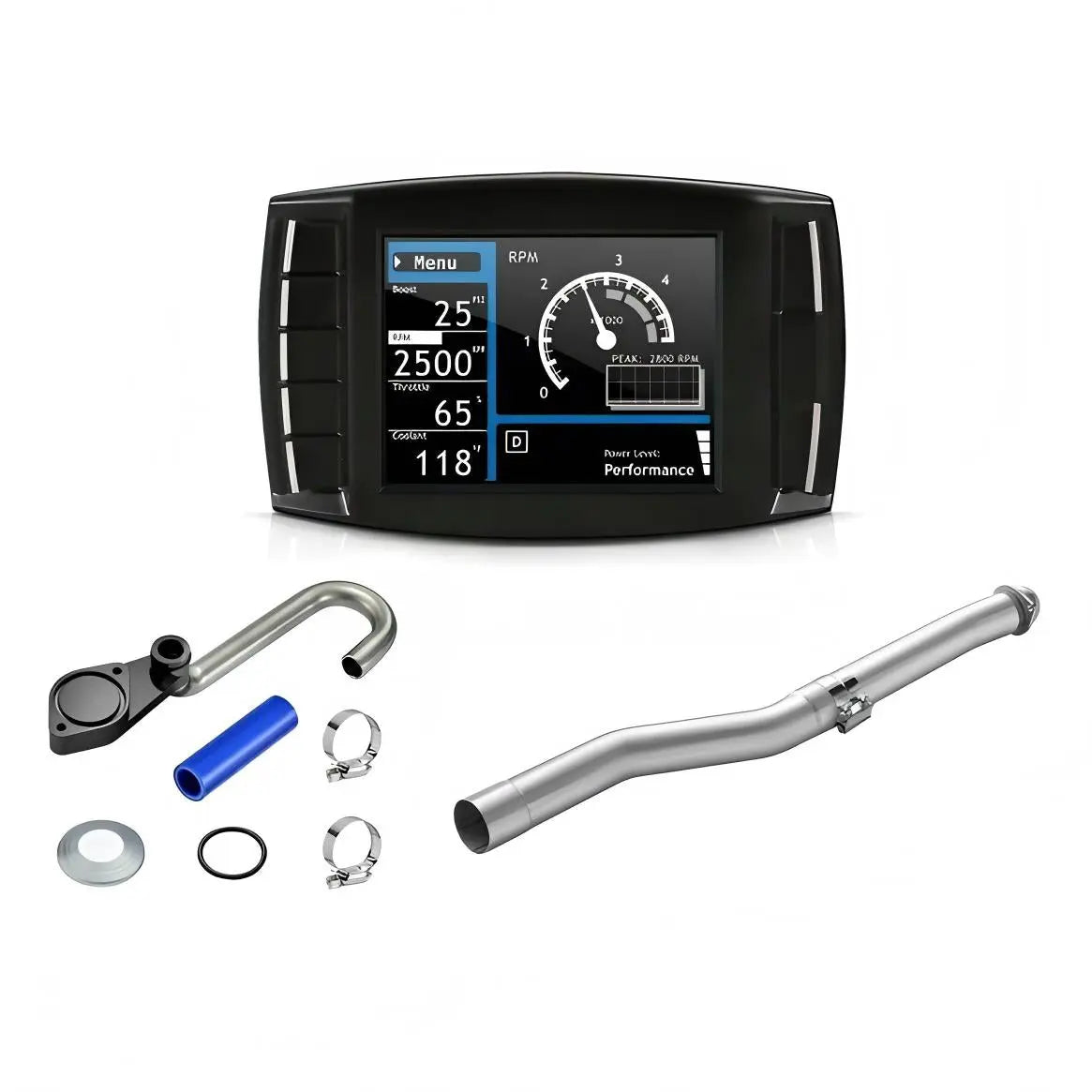 3.5" Straight Pipe DPF EGR DEF Delete All-in-One Kit for 2003-2007 Ford 6.0L Powerstroke DieselPerf